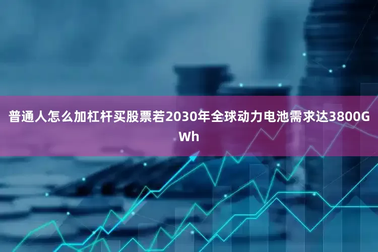 普通人怎么加杠杆买股票若2030年全球动力电池需求达3800GWh