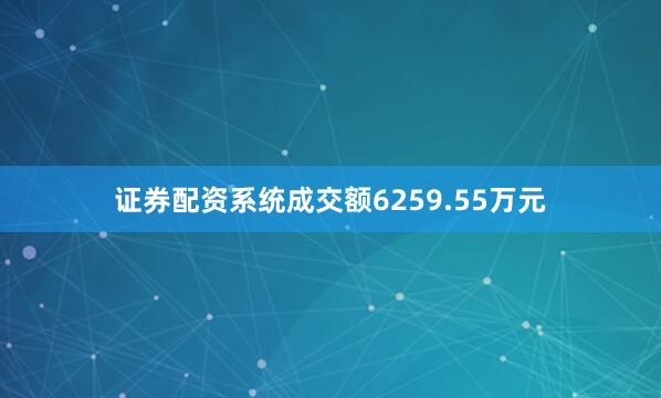 证券配资系统成交额6259.55万元